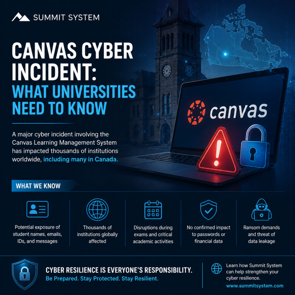 What the Canvas Cyber Incident Means for Universities and Why Cyber Resilience Matters